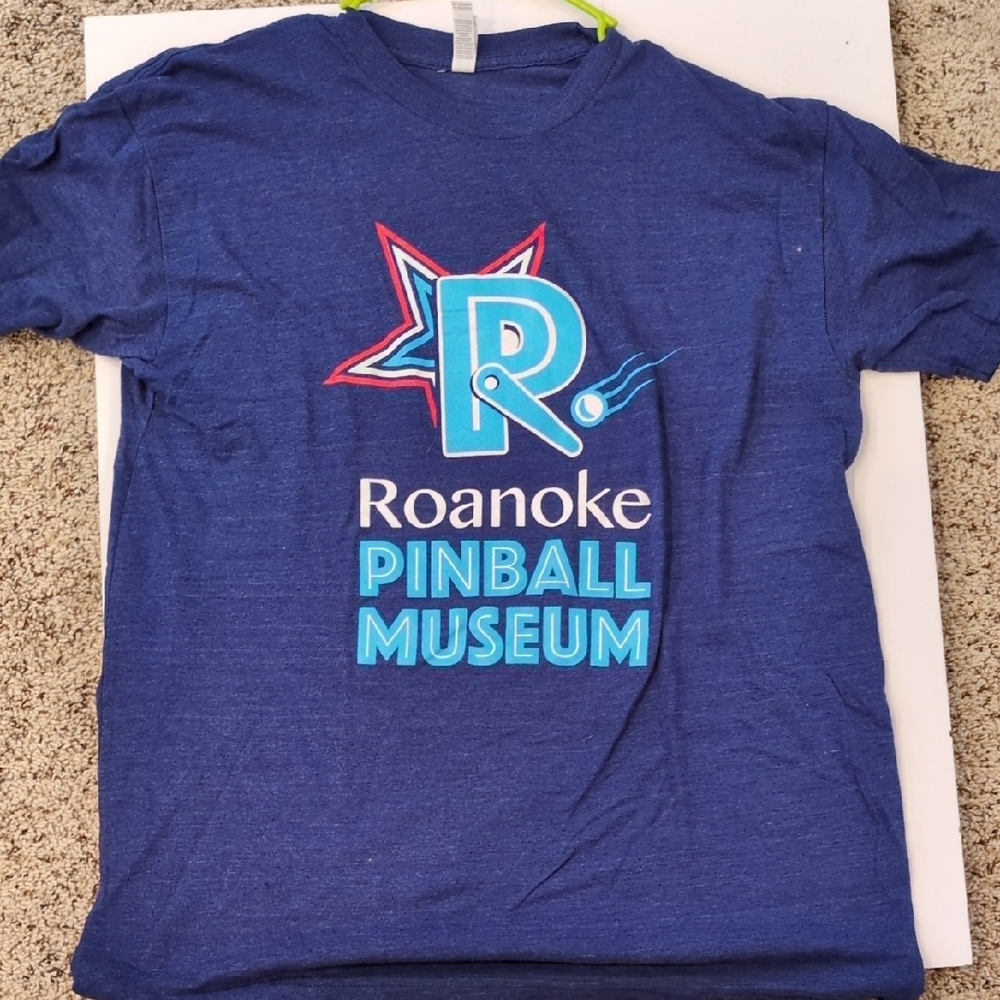 Roanoke Pinball Museum Kids Blue T-Shirt